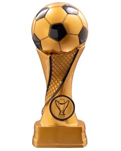 39770 Fussball Kunstharz-Pokal inkl. Beschriftung | 11,0 cm