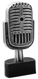 39774 Musik - Mikrofon Pokalfigur inkl. Beschriftung | 13,5 cm