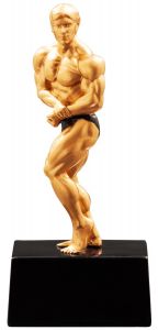 39783 Bodybuilding Figur inkl. Beschriftung | 12,6 cm