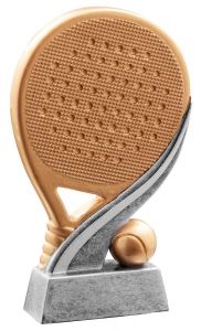 39789 Padel Kunstharzpokal inkl. Beschriftung | 13,2 cm