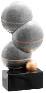 39793 Boule-Pétanque Pokalfigur inkl. Beschriftung | 12,2 cm