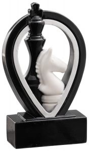 39800 Schach Kunstharzpokal inkl. Beschriftung | 12,9 cm