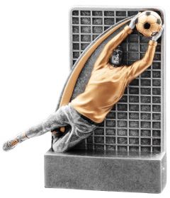 39803 Fussball - Torhüter Pokalfigur inkl. Beschriftung | 12,8 cm