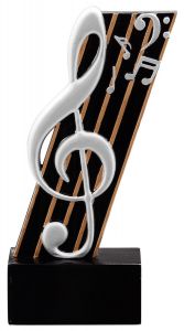 39810 Musik Pokalfigur inkl. Beschriftung | 13,5 cm