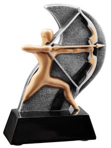 39813 Bogenschießen Pokalfigur inkl. Beschriftung | 12,8 cm