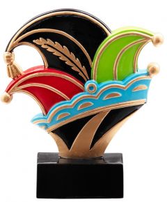 39816 Karneval Kunstharzpokal inkl. Beschriftung | 11,5 cm