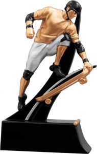 39831 Skateboard Pokalfigur inkl. Gravur | 12,1 cm