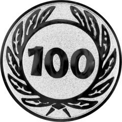 9100.410 Pokal-Emblem Zahl 100 | 25 mm Ø