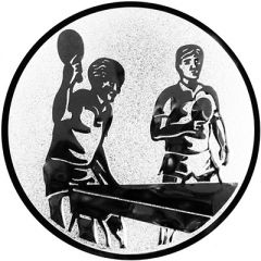 9100.421 Pokal-Emblem Tischtennis Doppel Herren | 25 mm Ø