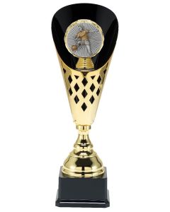 490.01.107 Frauen-Fussball Metallpokal inkl. Beschriftung | 3 Größen