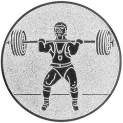 9100.507 Pokal-Emblem Gewichtheben | 25 mm Ø