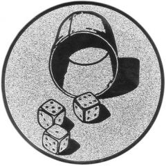 9100.527 Pokal-Emblem Würfel | 25 mm Ø