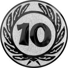 9100.542 Pokal-Emblem Zahl 10 | 25 mm Ø