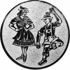 9100.554 Pokal-Emblem Trachten/Volkstanz | 25 mm Ø