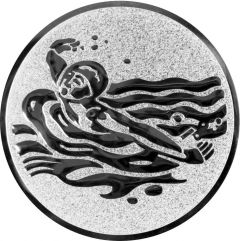 9100.568 Pokal-Emblem Schwimmen - Delphin | 25 mm Ø