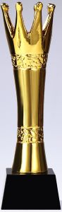 A68426 Design-Trophäe auf schwarzen Kristallglas-Sockel | 26,0 cm