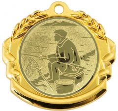 9360.232 Angler Medaille 70 mm Ø inkl. Band / Kordel | montiert