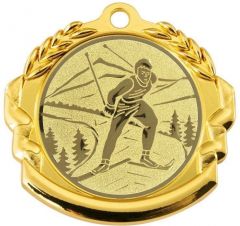 9360.339 Langlauf Medaille 70 mm Ø inkl. Band / Kordel | montiert
