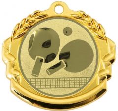 9360.259 Tischtennis Medaille 70 mm Ø inkl. Band / Kordel | montiert