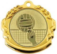 9360.514 Volleyball Medaille 70 mm Ø inkl. Band / Kordel | montiert