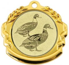 9360.267 Wassergeflügel Medaille 70 mm Ø inkl. Band / Kordel | montiert