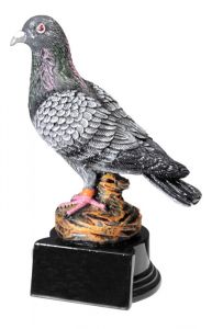 39744 Taube Pokalfigur inkl. Beschriftung | 14,5 cm