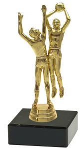 M34058 Basketball Pokal-Figur mit Marmorsockel inkl. Beschriftung | 16,9 cm
