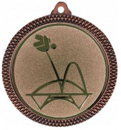 C6060.03 Trampolin Medaillen 60 mm Ø inkl. Kordel / Band | montiert