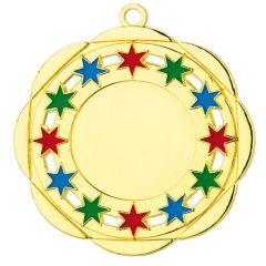 D45A Karneval Medaille inkl. Emblem u. Kordel / Band | montiert