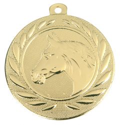 DI5000.U Pferde - Reitsport Medaille 50 mm Ø inkl. Kordel / Band | montiert