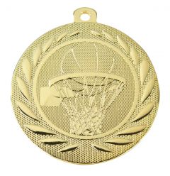 DI5000.M.SM Basketball Medaillen 50 mm Ø inkl. Band / Kordel | unmontiert