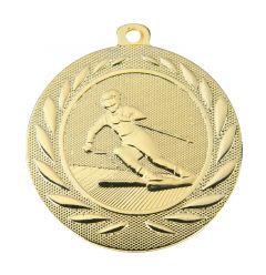 DI5000.Q Ski Alpin Medaille 50 mm Ø inkl. Kordel / Band | montiert