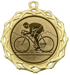 DI7003.250 Radsport Medaille 70 mm Ø inkl. Band / Kordel | montiert