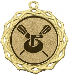 DI7003.315 Curling Medaille 70 mm Ø inkl. Band / Kordel | montiert