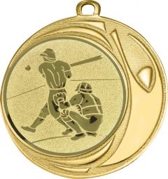 DI7006.323 Baseball Medaille 70 mm Ø inkl. Kordel / Band | montiert