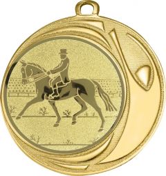 DI7006.212 Dressurreiten Medaille 70 mm Ø inkl. Kordel / Band | montiert