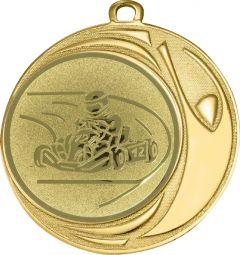 DI7006.317 Kart Medaille 70 mm Ø inkl. Kordel / Band | montiert