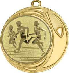 DI7006.246 Läufer Medaille 70 mm Ø inkl. Kordel / Band | montiert