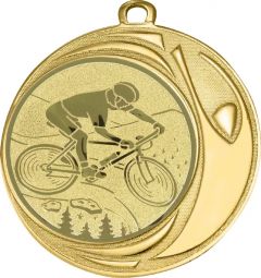 DI7006.276 Mountainbike Medaille 70 mm Ø inkl. Kordel / Band | montiert
