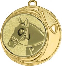 DI7006.211 Reitsport Medaille 70 mm Ø inkl. Kordel / Band | montiert