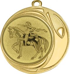 DI7006.368 Voltigier Medaille 70 mm Ø inkl. Kordel / Band | montiert