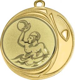 DI7006.225 Wasserball Medaille 70 mm Ø inkl. Kordel / Band | montiert