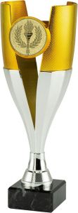 ET.466.01.291 Siegesfackel Pokal inkl. Beschriftung | 28,0 cm
