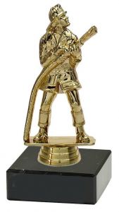 M34136 Feuerwehr Pokal-Figur mit Marmorsockel inkl. Beschriftung | 15,5 cm