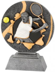 FG1160 Tennis Herren Kunstharz-Pokal inkl. Beschriftung | 16,0 cm