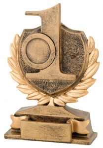 FG151 Sieger (Platz 1) Kunstharzpokale inkl. Emblem u. Beschriftung | 14,0 cm