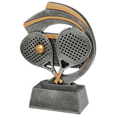 FG392 Padel Kunstharzpokal inkl. Beschriftung | 15,0 cm