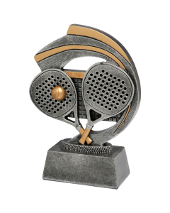 FG393 Padel Kunstharzpokal inkl. Beschriftung | 18,0 cm