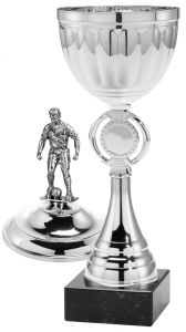 FIG1070 Fussballpokal mit Deckel inkl. Beschriftung | Serie 7 Stck.