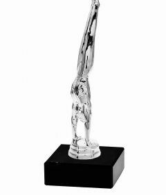 M34590 Turnen - Turner Pokal-Figur mit Marmorsockel inkl. Beschriftung | 19,5 cm